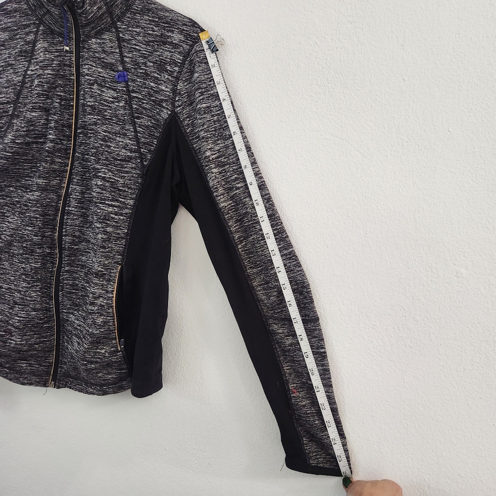 Tangerine Fitted Full Zip Athletic Jacket Grey & Black Women XLarge - Picture 13 of 16